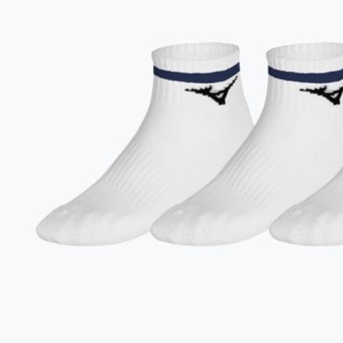 Socks Mizuno Training Mid With Line 3 pairs white/ultramarine