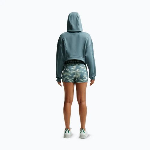 Women's training sweatshirt Nike Pro Therma-Fit Hoodie mineral slate/white