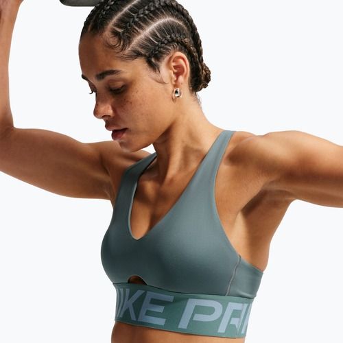 Training bra Nike Pro Sculpt Medium Support mineral slate/denim turquoise/white