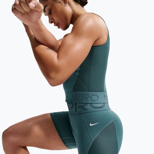 Women's shorts Nike Pro Sculpt High Waisted 5" Biker mineral slate/faded spruce/white