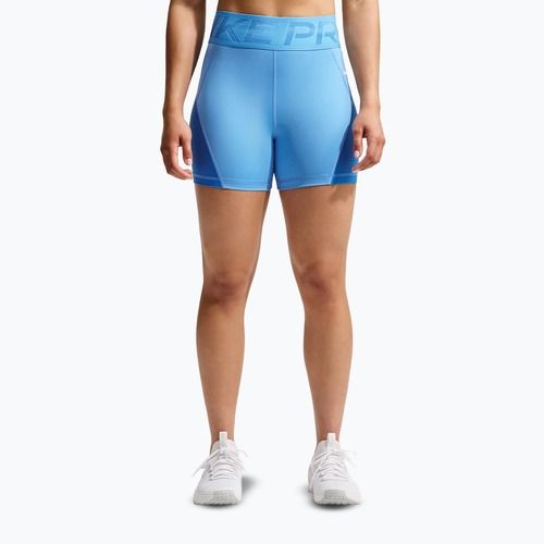 Women's shorts Nike Pro Sculpt High Waisted 5" Biker university blue/light photo blue/white