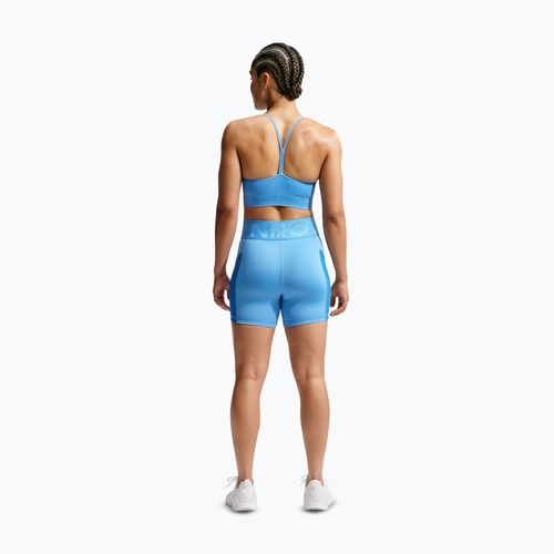 Women's shorts Nike Pro Sculpt High Waisted 5" Biker university blue/light photo blue/white