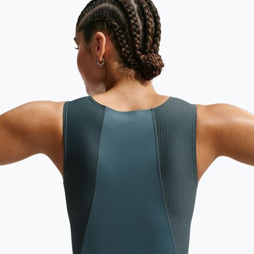 Women's training T-shirt Nike Pro Dri-Fit mineral slate/faded spruce/white