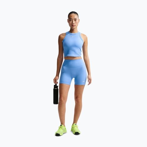 Women's T-shirt Nike One Fitted Dri-Fit Cropped Tank thunder university blue/white
