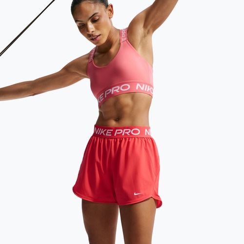 Women's training shorts Nike Pro 2in1 light crimson/white