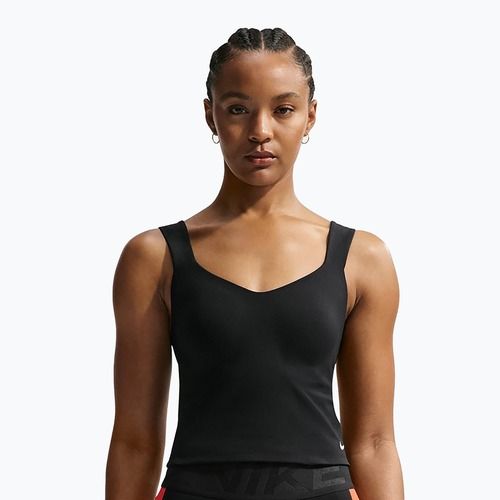 Women's training shirt Nike Pro Sculpt Medium Support Padded Tank black/white