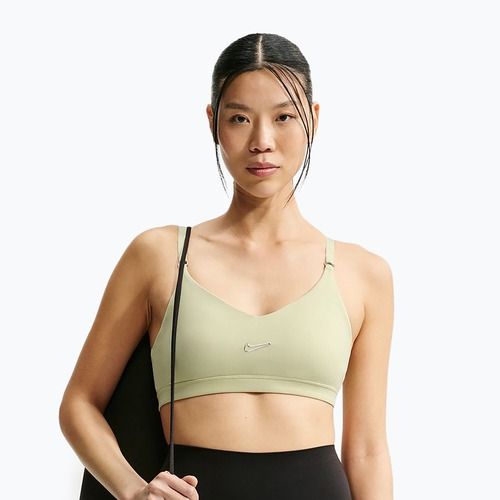 Training bra Nike Indy Padded Gloss olive aura