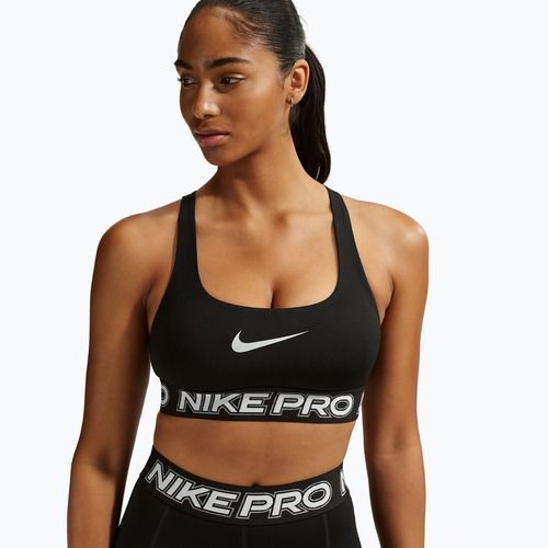 Training bra Nike Pro Light Support Non Padded black/white/metallic silver
