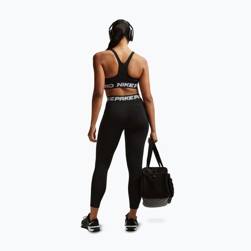 Training bra Nike Pro Light Support Non Padded black/white/metallic silver