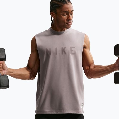 Men's training T-shirt Nike Athletic Club Dri-Fit light violet ore/light violet ore