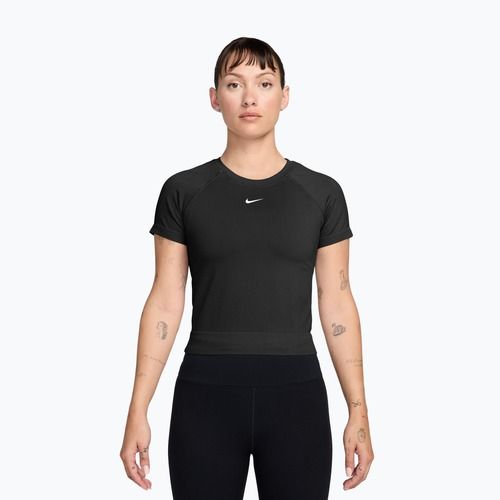 Women's training shirt Nike Pro Seamless Dri-Fit black/white