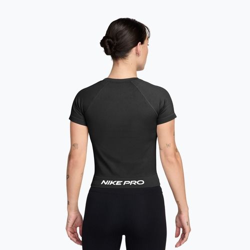 Women's training shirt Nike Pro Seamless Dri-Fit black/white