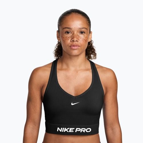 Women's training shirt Nike Pro Seamless Dri-Fit black/white