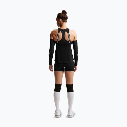 Women's training T-shirt Nike Pro Dri-Fit TT black/white/metallic silver