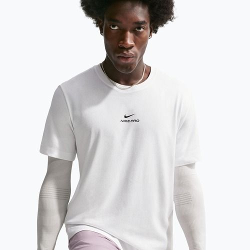 Men's training T-shirt Nike Pro Dri-Fit white/black