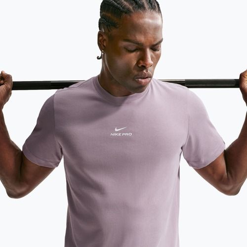 Men's training T-shirt Nike Pro Dri-Fit light violet ore/white