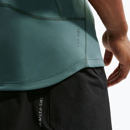 Men's training T-shirt Nike Pro Training Dri-Fit mineral slate/green strike