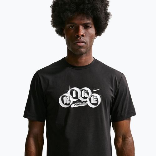 Men's training T-shirt Nike Hyverse Dri-Fit Training black/white