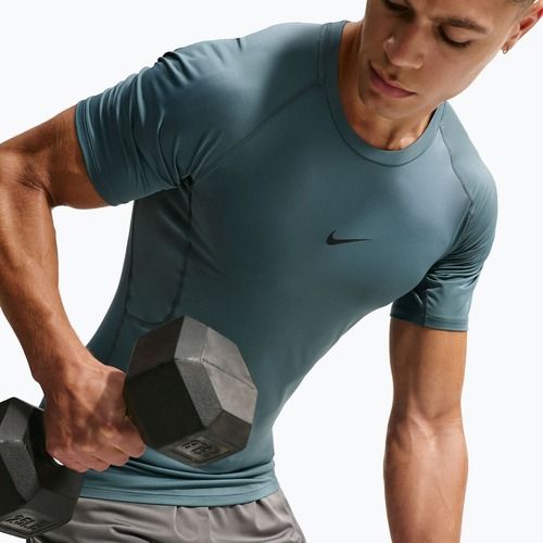 Men's training T-shirt Nike Pro Dri-Fit Tight Fitness mineral slate/black