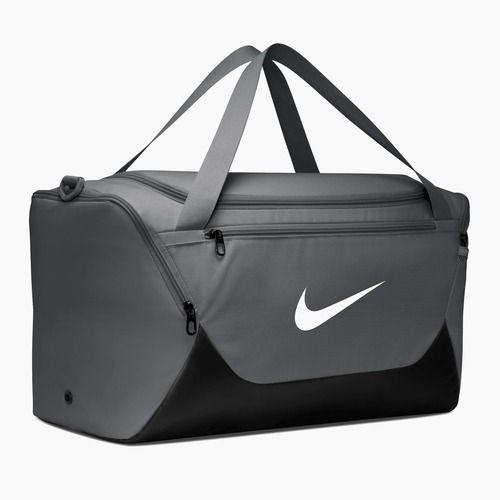 Training bag Nike Brasilia Duffel Small 40 l smoke grey/black/white