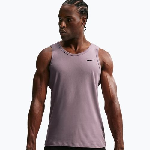 Men's training T-shirt Nike Dri-Fit TT light violet ore/black