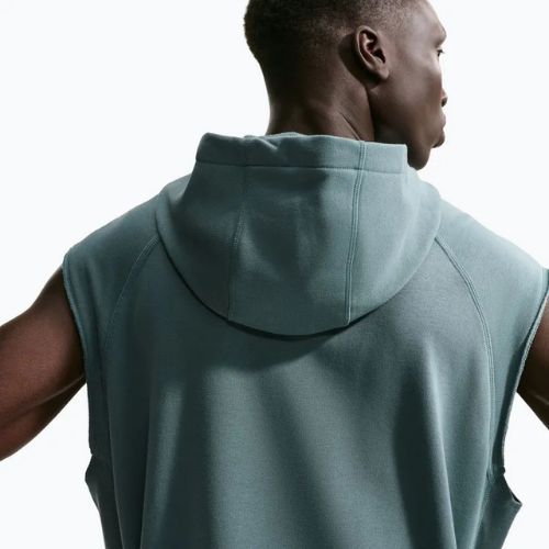 Men's training sweatshirt Nike Athletic Club Dri-Fit Sleeveless Hoodie mineral slate/mineral slate