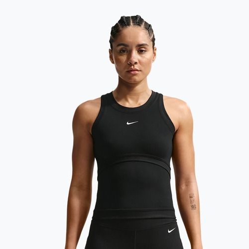 Women's training T-shirt Nike One Dri-Fit black/black/white