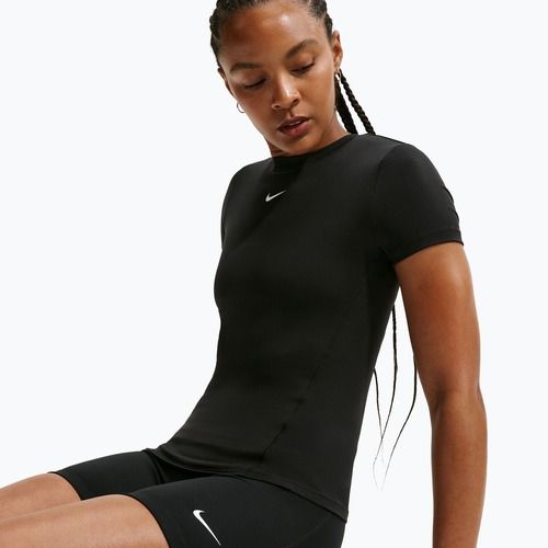 Women's training shirt Nike One Fitted black/white