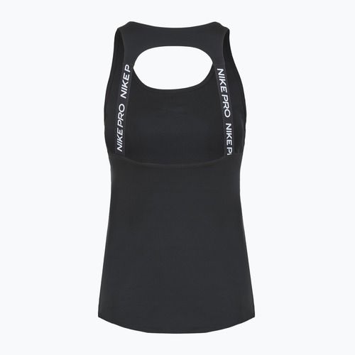 Women's training T-shirt Nike Pro Dri-Fit black/white