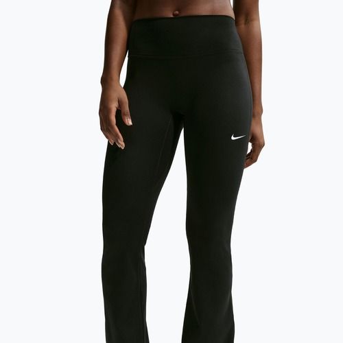 Women's leggings Nike One High Waisted Flared black/white