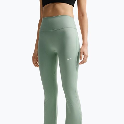 Women's leggings Nike One High Waisted Flared steam/white