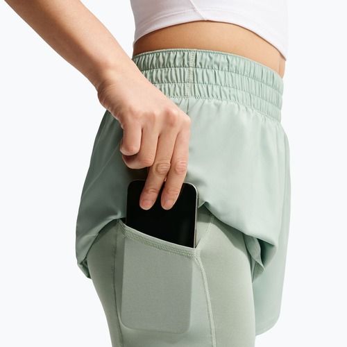 Women's shorts Nike One Dri-Fit High-Waisted 3" 2In1 steam/white