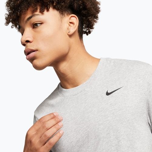 Men's T-shirt Nike Dri-Fit dark grey heather/black