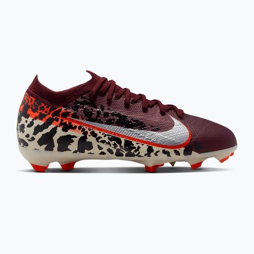 Children's football boots Nike United Jr. Mercurial Vapor 16 Pro FG burgundy crush/metallic silver