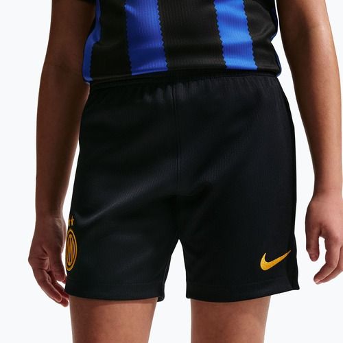 Children's football shorts Nike Inter Milan Dri-Fit Stadium Home black/university gold