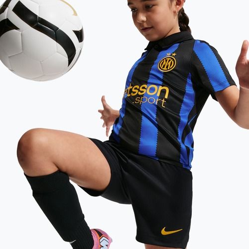 Children's football shorts Nike Inter Milan Dri-Fit Stadium Home black/university gold