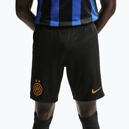 Men's football shorts Nike Inter Milan Dri-Fit Stadium Home black/university gold