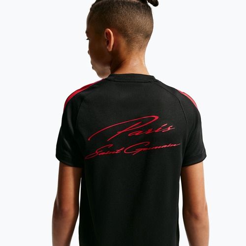 Children's football shirt Nike Paris Saint-Germain Strike Dri-Fit black/hyper royal/global red/global red