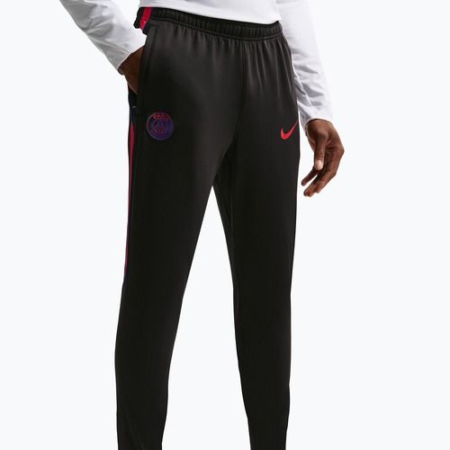 Men's football trousers Nike Paris Saint-Germain Strike Dri-Fit black/global red/global red