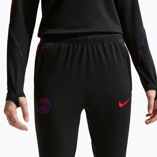 Children's football trousers Nike Paris Saint-Germain Strike Dri-Fit black/global red/global red