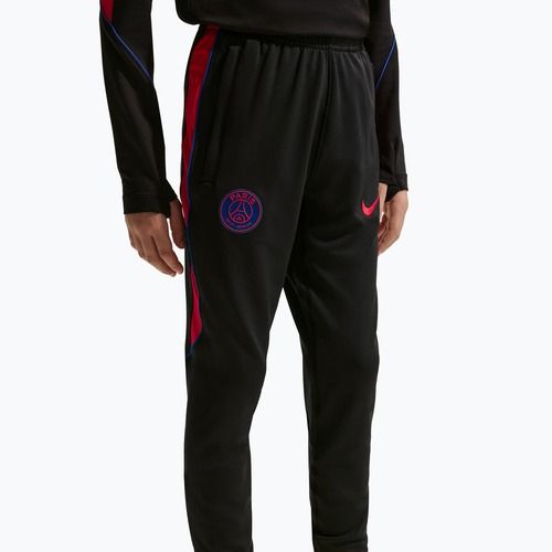 Children's football trousers Nike Paris Saint-Germain Strike Dri-Fit black/global red/global red