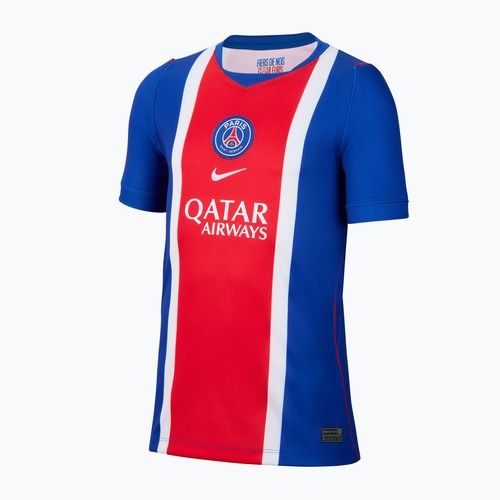 Children's football shirt Nike Paris Saint-Germain Dri-Fit Stadium Home old royal/white/university red/white