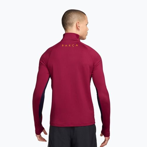 Men's football sweatshirt Nike FC Barcelona Strike Soccer Drill Top noble red/mineral yellow/mineral yellow
