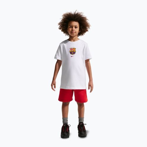 Children's T-shirt Nike FC Barcelona Soccer white