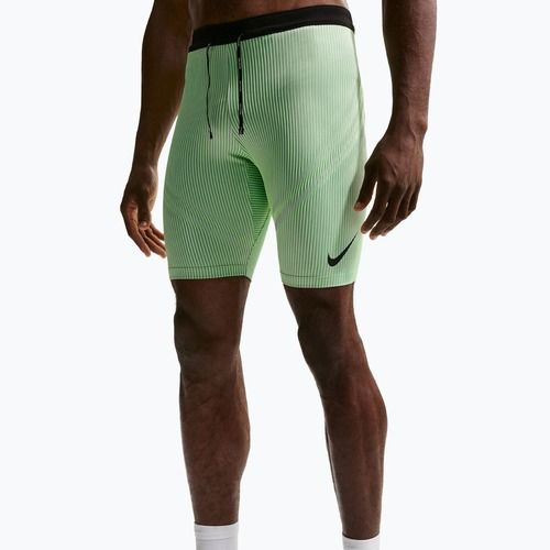 Men's training leggings Nike AeroSwift Dri-Fit ADV 1/2 Tights lime blast/steam/light silver/black
