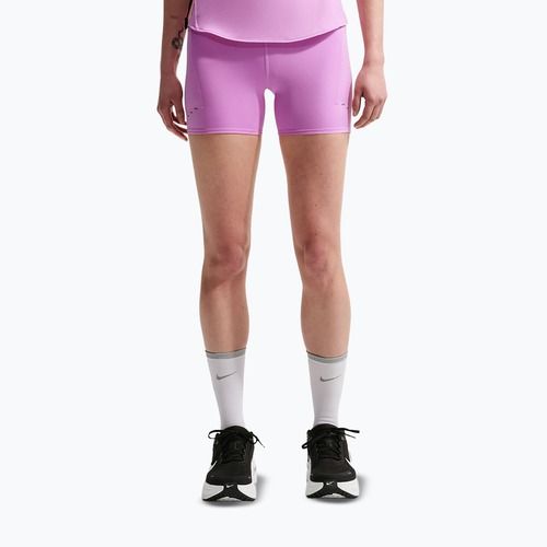 Women's running shorts Nike Swift High-Waisted 4" light magenta