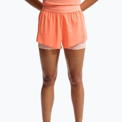 Women's running shorts Nike Swift Mid-Rise 2in1 orange pulse