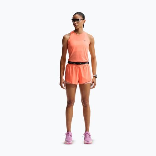 Women's running shorts Nike Swift Mid-Rise 2in1 orange pulse