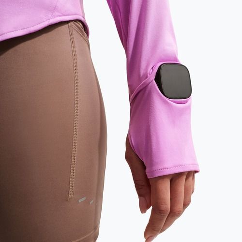 Women's running sweatshirt Nike Swift Dri-FIT UV 1/4-Zip light magenta