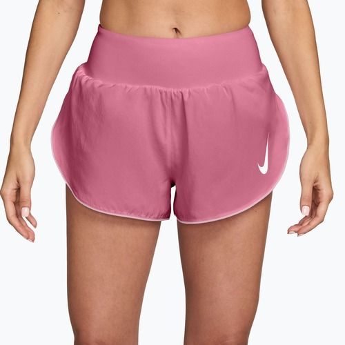 Women's running shorts Nike Tempo Swoosh Dri-Fit Mid-Rise Brief-Lined peony/pink foam/white